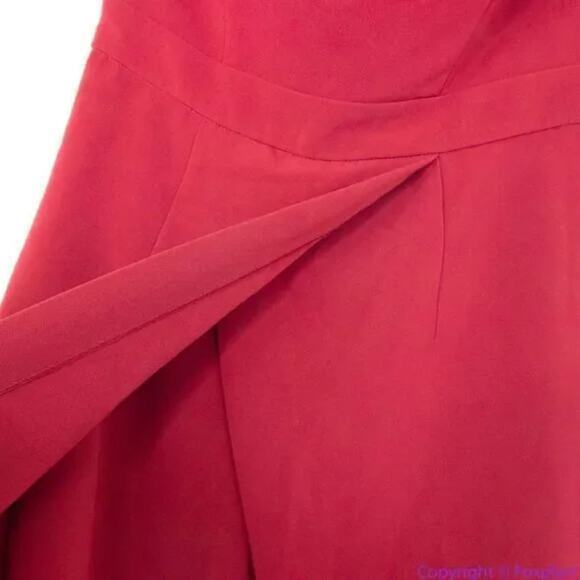 NEW white house black market Wine Red Convertible Strapless SplitLeg Jumpsuit, 2 - Picture 10 of 15